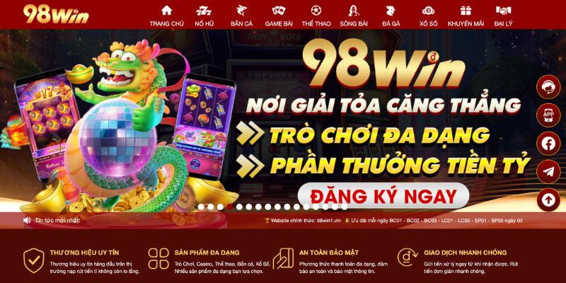 Những thông tin chung về nhà cái 98win